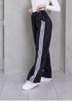 Pantalon palazo con linias color negro - Imagen 2