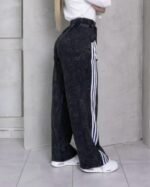 Pantalon palazo con linias color negro - Imagen 3
