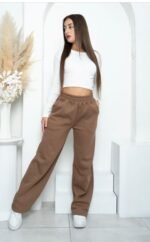 Pantalon palazo de friza peinado - Imagen 10