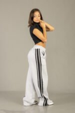 Pantalon palazo conbinado friza peinado - Imagen 2