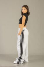Pantalon palazo conbinado friza peinado - Imagen 4